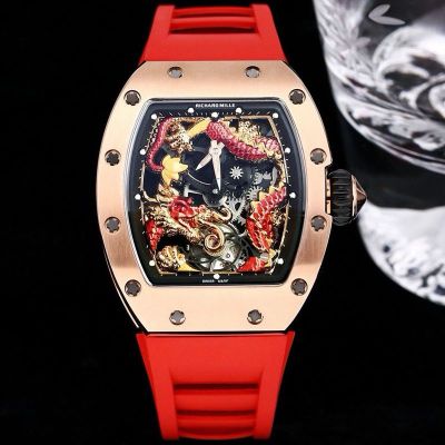 RICHARD MILLE Factory RM057 Rose gold steel case diameter 50mm Watch